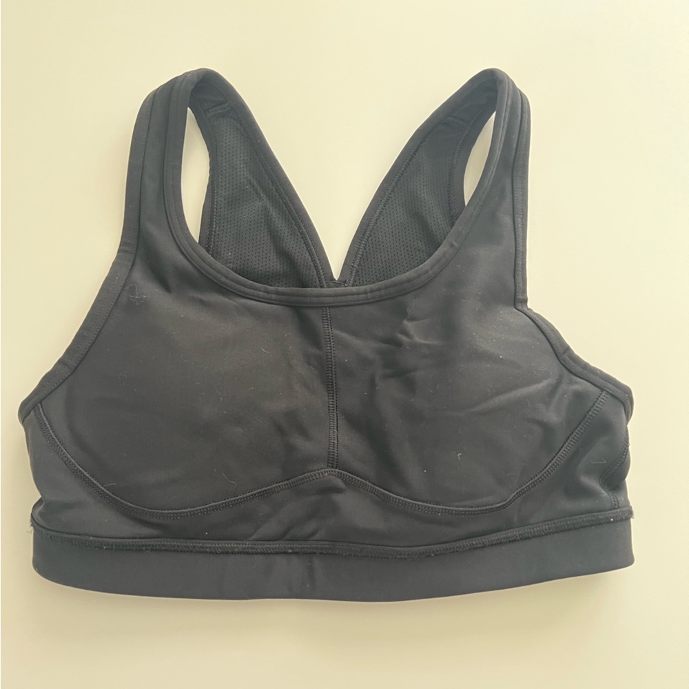 ATHLETA Size XS Black Adjustable Back Sports Bra